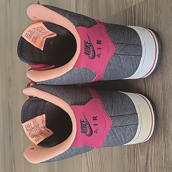 Nike Air Force 1 High '07 Ale Brown/Noble Red/Denim Leather Sneaker - Picture 4 of 9